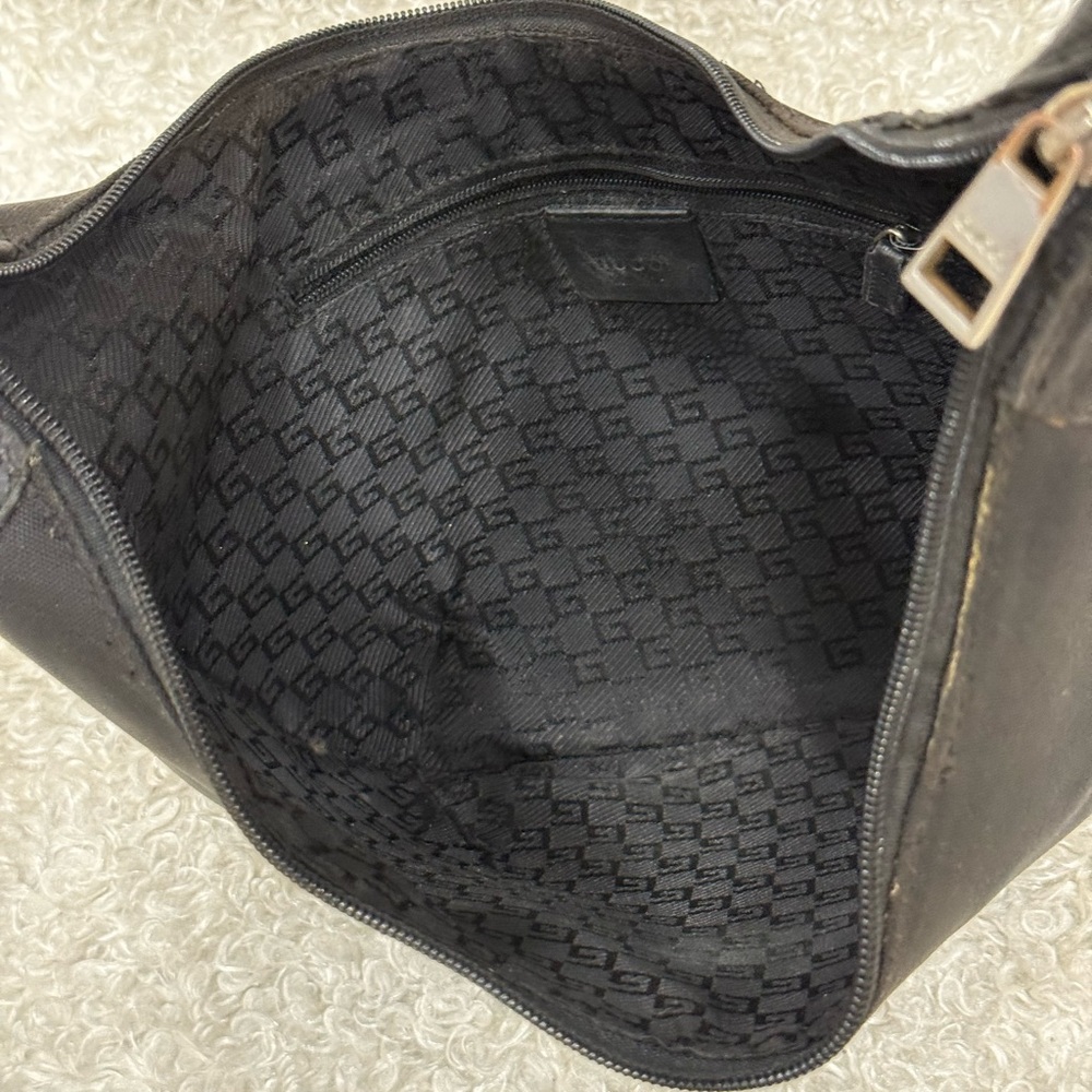 Gucci Black Hobo Bag with Gold Hardware - Picture 14 of 16